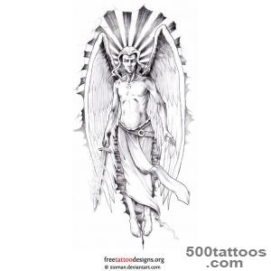 Archangel tattoo designs, ideas, meanings, images