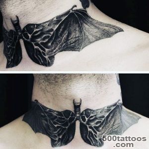 50 Bat Tattoo Designs For Men   Manly Nocturnal Design Ideas_17