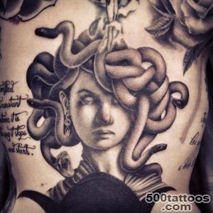 Beautiful work!! Black and grey Medusa tattoo by the talented _13