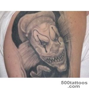 14 Tatuagem de Palhaço Assustador Designs_48