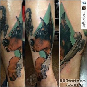 Doberman tattoo designs, ideas, meanings, images