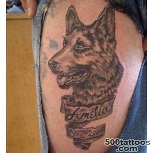 11 Gorgeous German Shepherd Tattoo Designs!_39