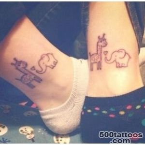 cute tattoos, elephant, elephant tattoo, giraffe, tattoo   image _47
