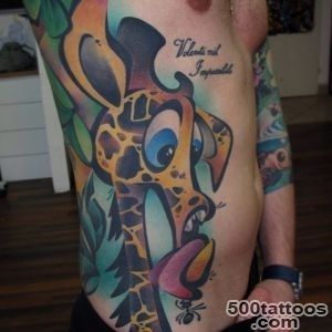 Surprised Giraffe tattoo  Best Tattoo Ideas Gallery_30