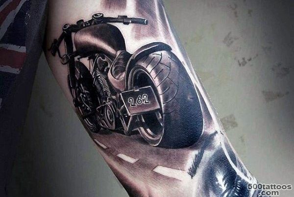 5. Small motorcycle tattoo for women - wide 3