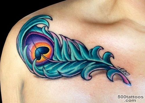 61 Beautiful Peacock Tattoo Pictures and Designs   Piercings Models_23