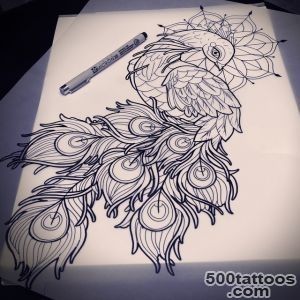 35 Colorfull Peacock Feather Tattoos_10