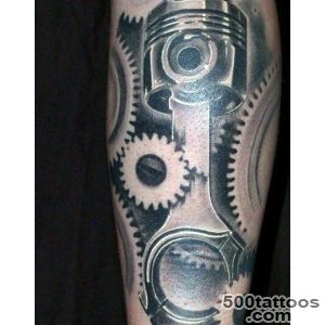 Piston tattoo design vector