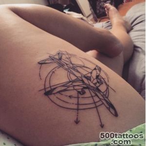 30 Amazing Airplane Tattoos For People Who Love To Travel _48