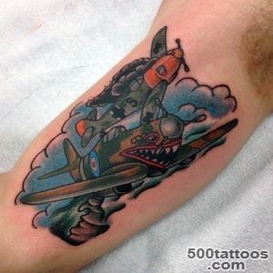 50 Airplane Tattoos For Men   Aviation And Flight Ideas_44