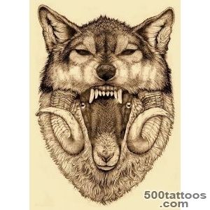 Wolf and Ram Tattoo  Kaijae_20