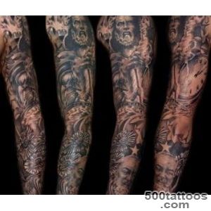 Sleeve tattoo idea for men roman warrior and zues  Tattoo Ideas _34