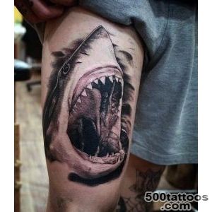 90 Shark Tattoo Designs For Men   Underwater Food Chain_3