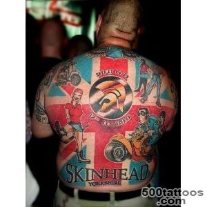 Skinhead tattoo meaning crucified Anti