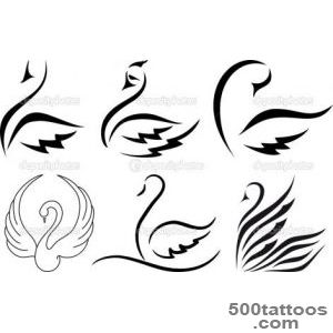 Swan tattoo for ladies