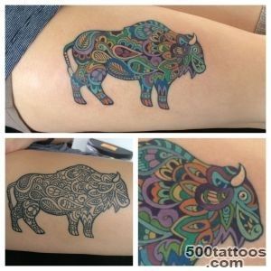 Buffalo tattoo designs, ideas, meanings,