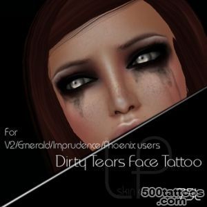 Second Life Marketplace   Little Pricks Dirty Tears Tattoo_20