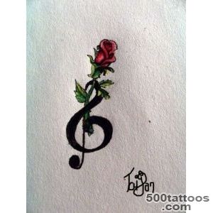Treble Clef Tattoo Designs Ideas Meanings Images