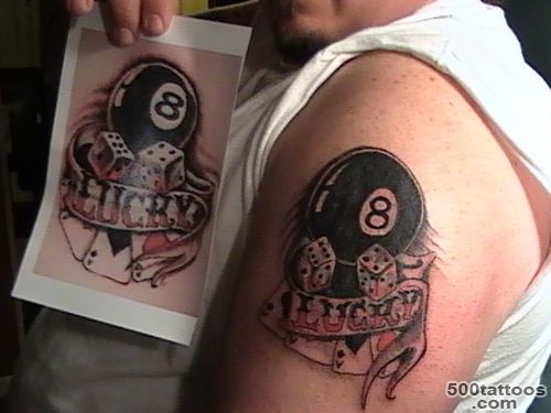 8 Ball Dice Gambling Tattoo On Arm  Tattoobite.com_46.JPG