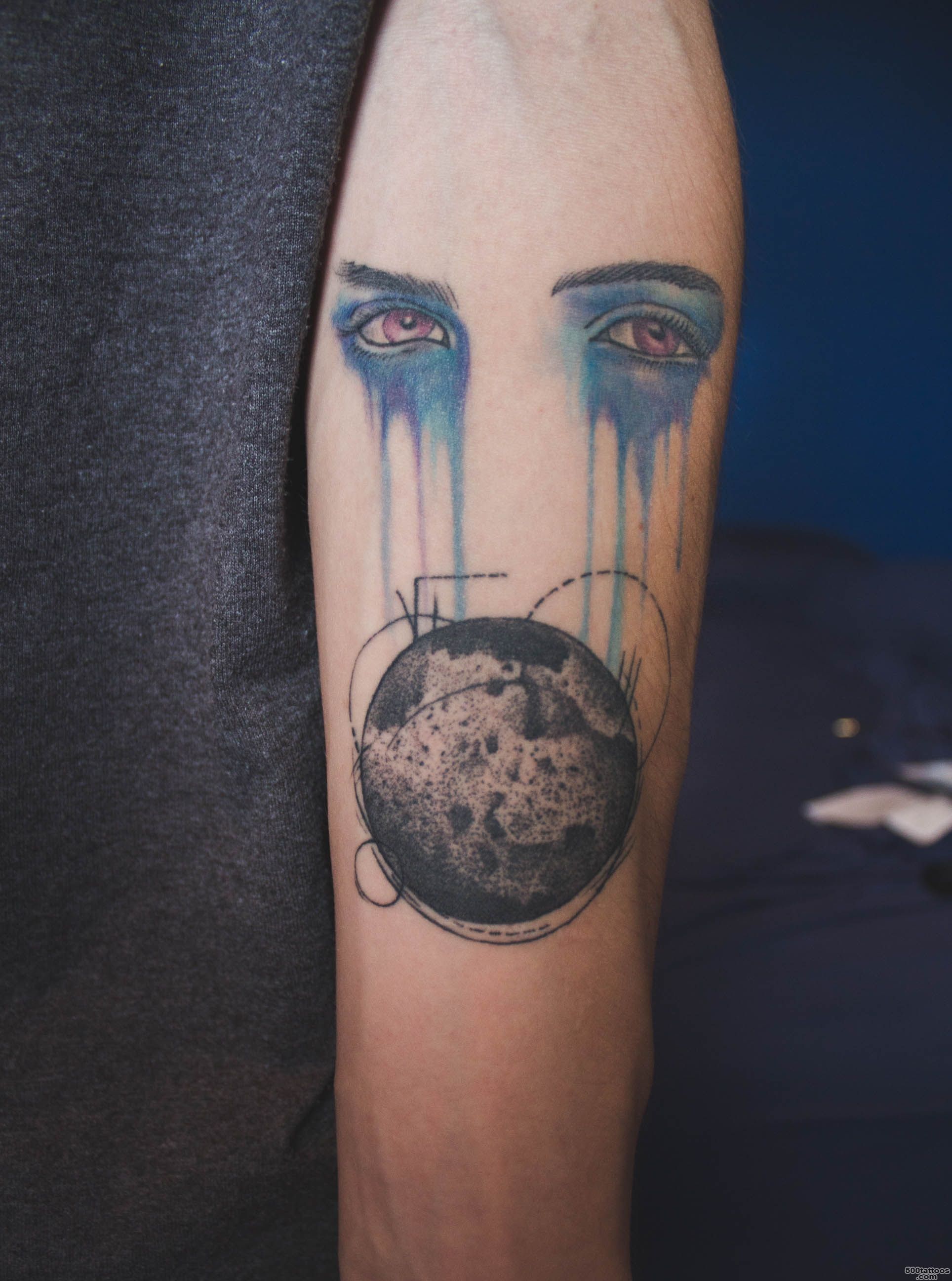 Eyes and Moon by hyperkattattoo @ Generation 8 Tattoo in Los ..._2