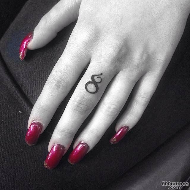 Number 8 tattoo on the middle finger. Tattoo...   Small Tattoos ..._18