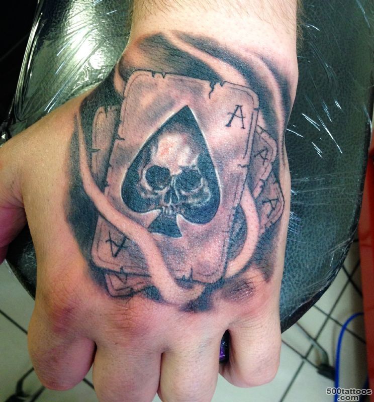 ace of spades hand tattoo with skull tattoo Liverpool Tattoo ..._39.JPG