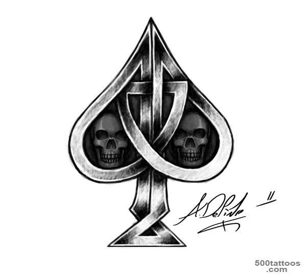 DeviantArt More Like Ace of spades tattoo design by Greymatter288_15