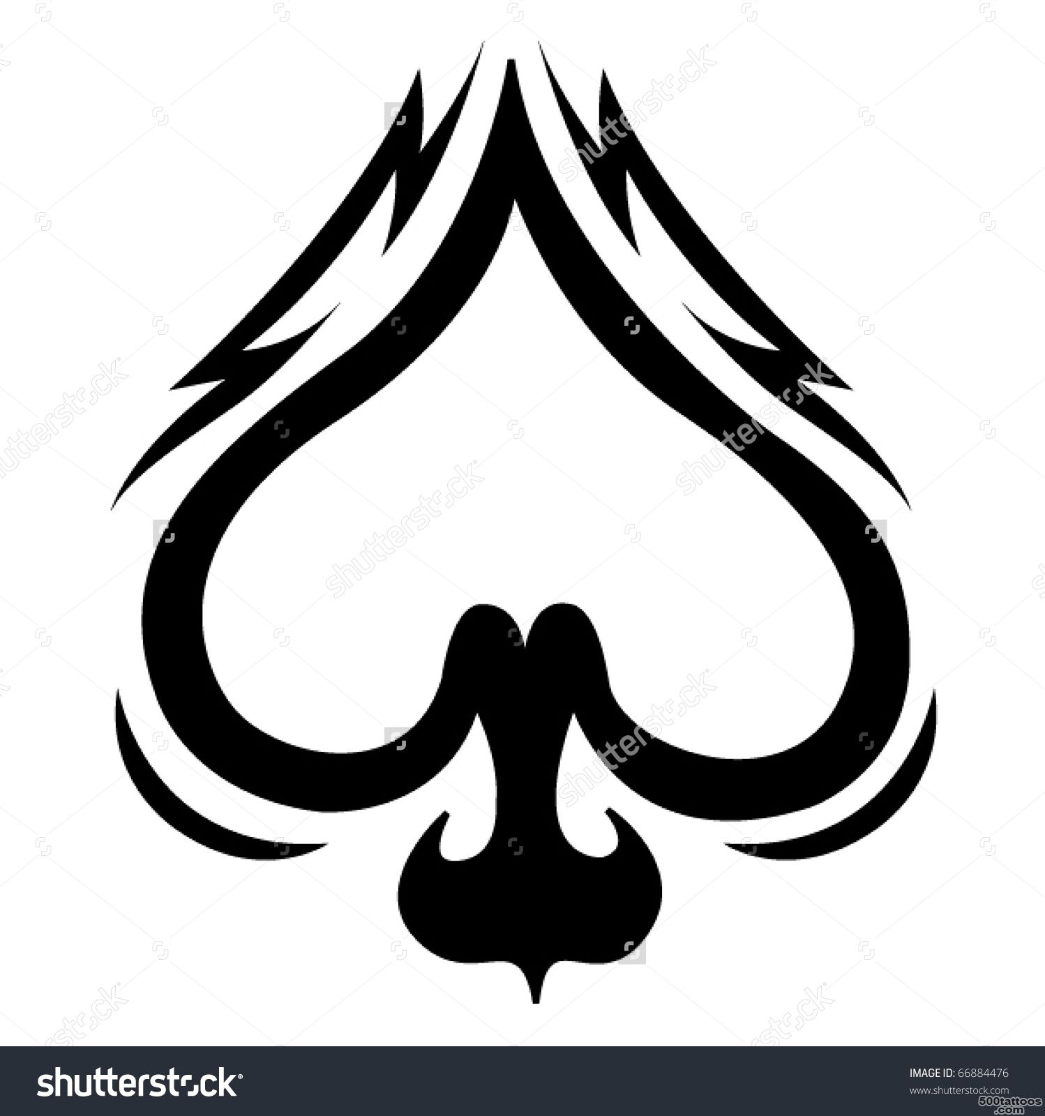 Spade tattoo Stock Photos, Images, amp Pictures  Shutterstock_33