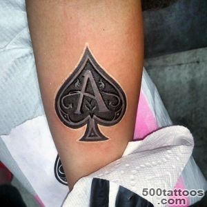 70 Spade Tattoo Designs For Men   One Of The Suits_6