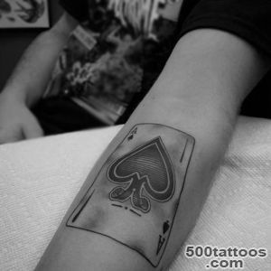 70 Spade Tattoo Designs For Men   One Of The Suits_38
