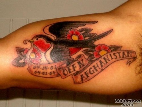 jon#39s swallow tattoo Afghanistan  yeah , my bird flying out…  Flickr_8