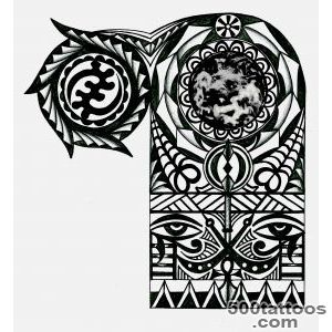 Adinkra-African-warrior-tribal-half-sleeve-tattoo--Tattoocom_34jpg