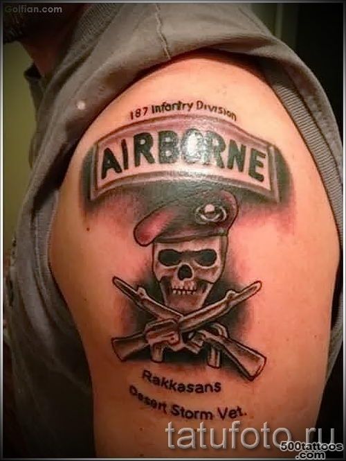 A neo-traditional airborne tattoo on the ribs with delicate detail