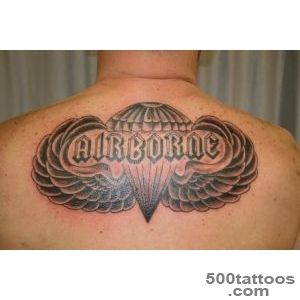 Airborne tattoo idea in dotwork style for the forearm