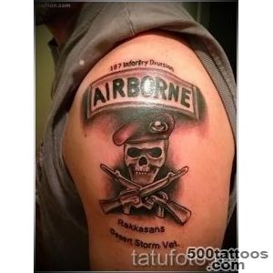 A neo-traditional airborne tattoo on the ribs with delicate detail