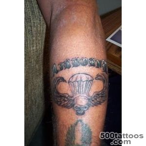 A neo-traditional airborne tattoo on the collarbone with intricate detail