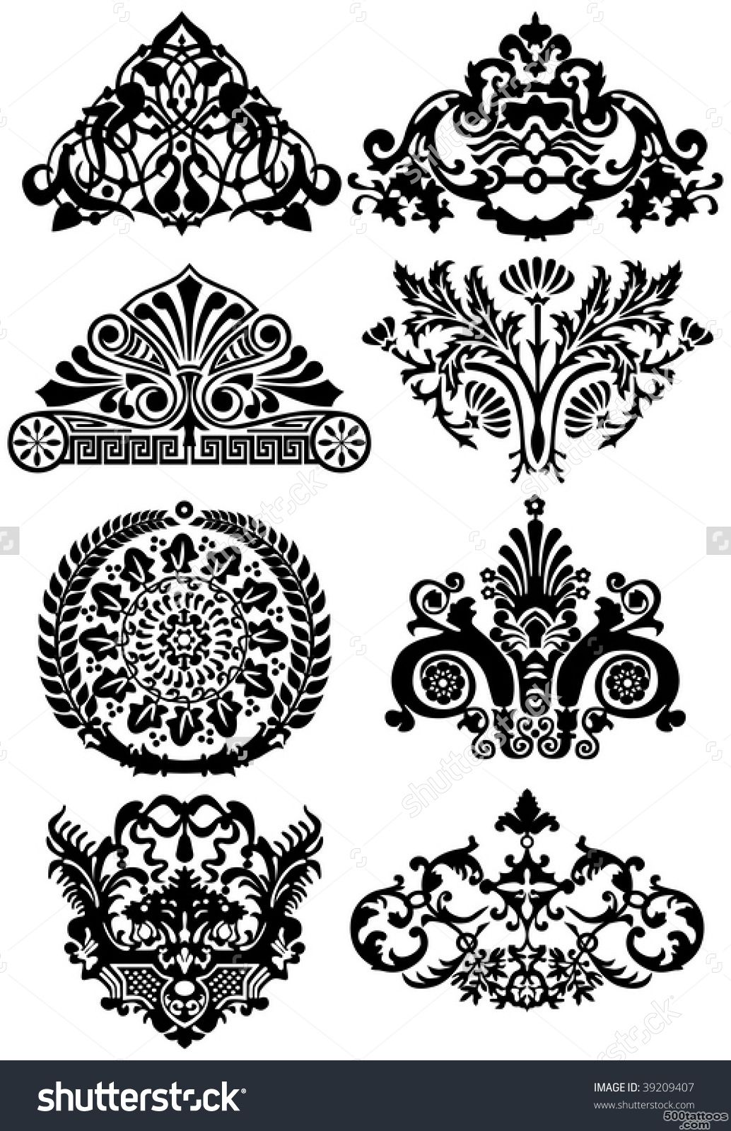 Ancient Tattoos And Ornaments Stock Vector Illustration 39209407 ..._17