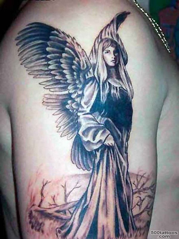 60 Holy Angel Tattoo Designs  Art and Design_36