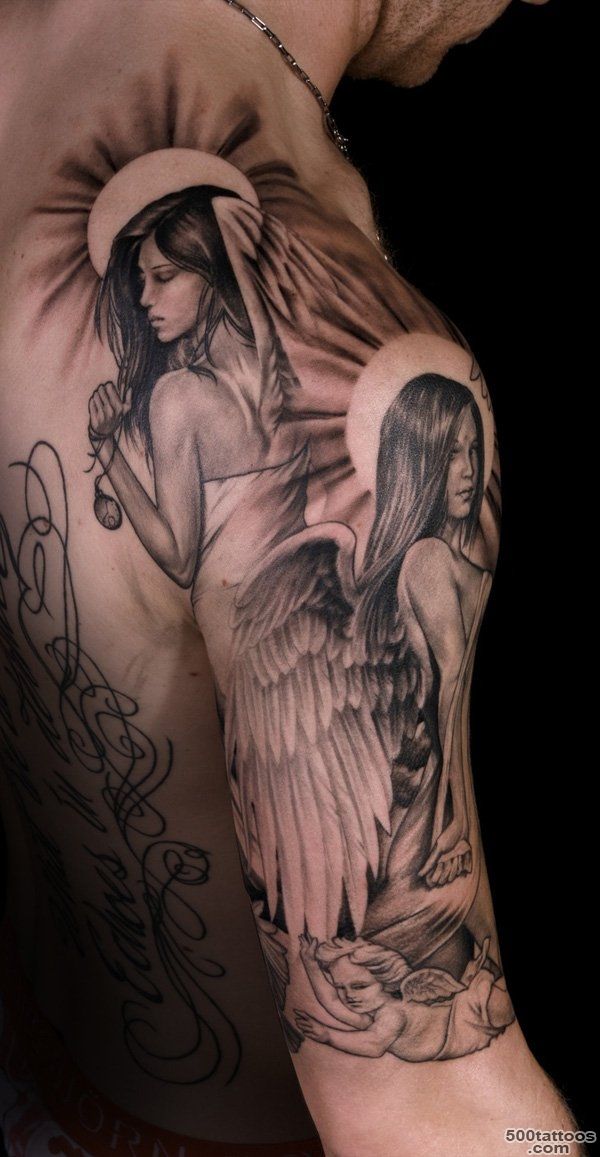 60 Holy Angel Tattoo Designs  Art and Design_39