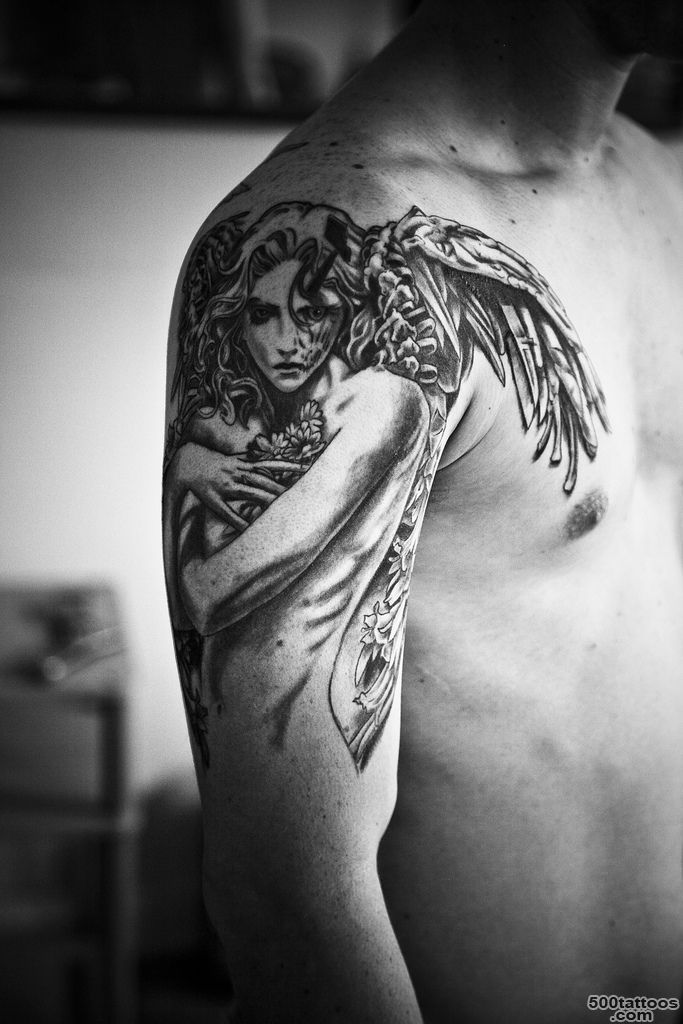 Angel Tattoos for Men   Ideas and Inspiration for guys_41