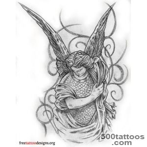 Angel Tattoos  Angel Wings, Guardian Angel and St Michael Designs_27