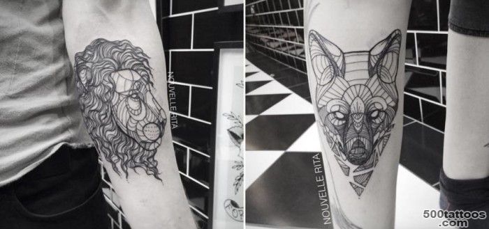 Artistic and Geometric Animals Tattoo Design by Nouvelle Rita ..._26