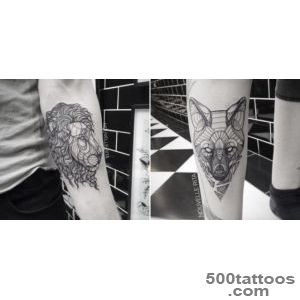 Artistic and Geometric Animals Tattoo Design by Nouvelle Rita _26