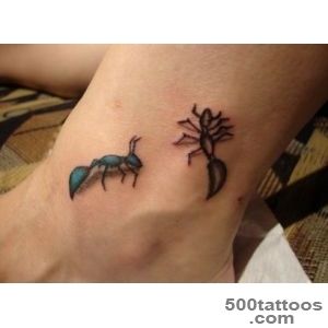 ant tattoo for girls on ankle_10