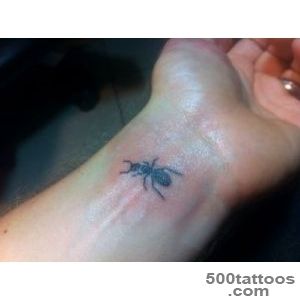 Left Wrist Ant Tattoo For Men_21