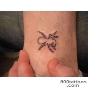 Outline Ant Tattoo On Leg_39
