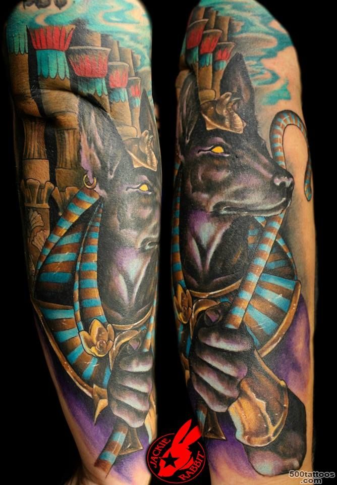52+ Egyptian God Anubis Tattoos Collection_17