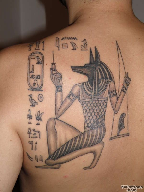 Egyptian anubis tattoo on shoulder blade   Tattooimages.biz_38