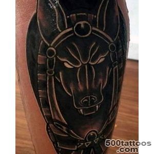 100 Anubis Tattoo Designs For Men   Egyptian Canine Ink Ideas_21