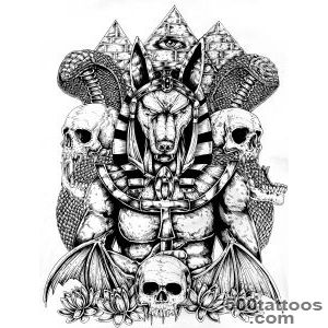 Anubis Back Tattoo on Behance_3